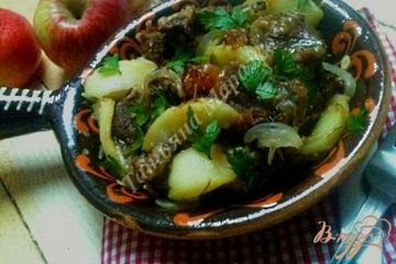 фото рецепта Жаркое из говядины с яблоками