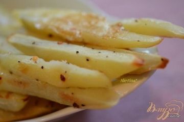 фото рецепта Хрустящий тонкий картофель из духовки