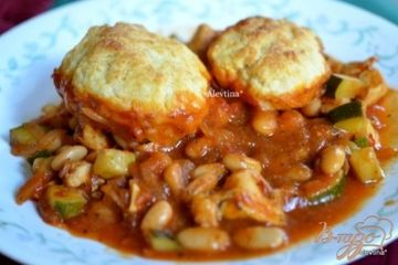 фото рецепта Итальянский пирог куриный с бисквик