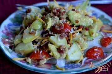 фото рецепта Салат с яблоками и авокадо