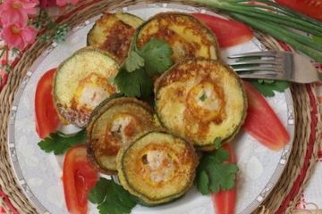 фото рецепта Кабачковые медальоны с куриным фаршем