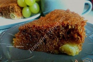 фото рецепта Кофейный пирог с виноградом