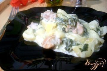 фото рецепта Курица со шпинатом