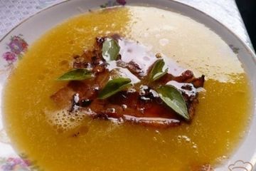фото рецепта Суп-пюре кабачковый с беконом