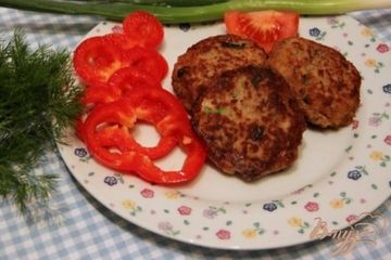 фото рецепта Ленивые зразы из фарша, картофеля с зеленью