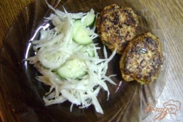 фото рецепта Кабачково-куриные оладьи