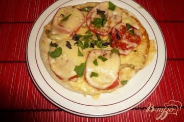 фото рецепта Пита с овощами и сыром