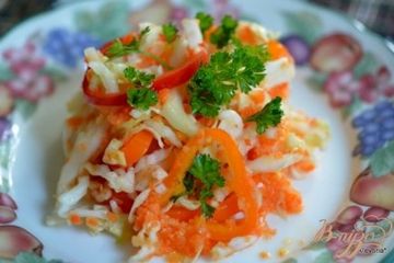 фото рецепта Слоппи капустный салат с соусом