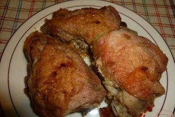фото рецепта Куриные бедрышки с чесночком и лимонным соком