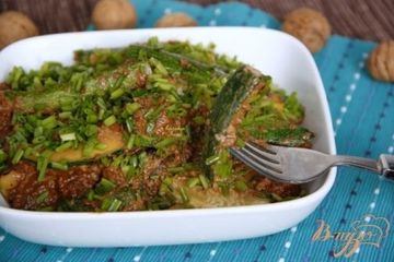 фото рецепта Цуккини под  ореховым соусом
