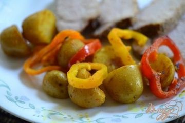 фото рецепта Картофель со сладким перцем
