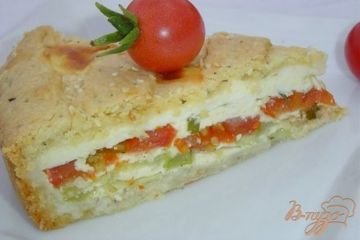 фото рецепта Пирог с овощами и брынзой