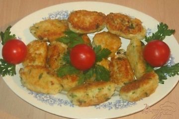 фото рецепта Картофельные котлеты с брынзой
