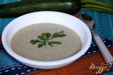 фото рецепта Крем-суп из шампиньонов и цукини