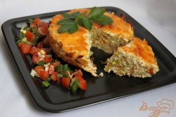 фото рецепта Пшенник с курицей и горошком