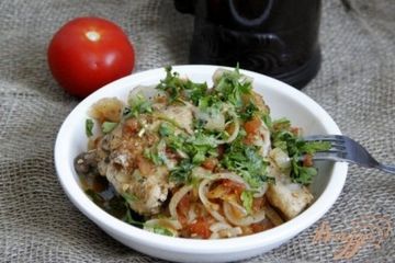 фото рецепта Чахохбили из курицы с помидорами