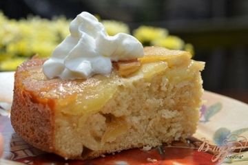 фото рецепта Перевернутый кекс с имбирным яблочным вкусом