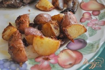 фото рецепта Жареный золотой картофель