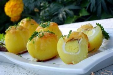 фото рецепта Запеченный картофель Сюрприз