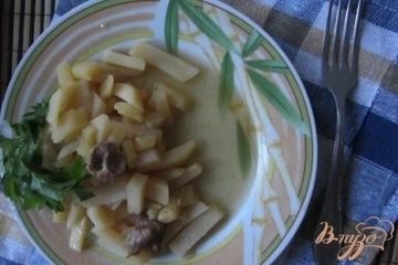 фото рецепта Картофель тушеный с мясом