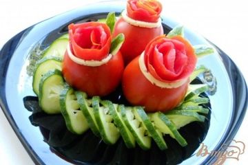 фото рецепта Помидоры фаршированные сыром