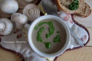 фото рецепта Грибной суп с горчицей