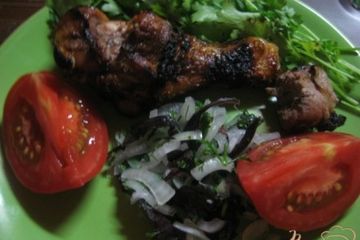 фото рецепта Шашлык из куриных ножек