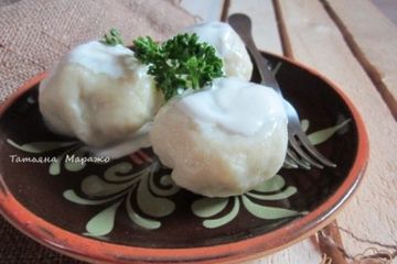 фото рецепта Картофельные галушки с мясом
