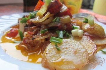 фото рецепта Картофель молодой с помидорами
