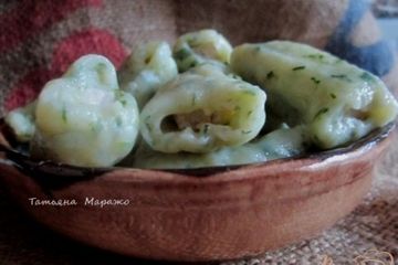 фото рецепта Картофельные клецки с куриным мясом