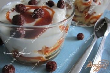 фото рецепта Творожный десерт с кусочками ананаса