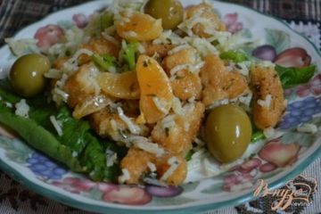 фото рецепта Салат  с курицей и апельсином