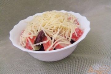 фото рецепта Салат фасолевый с крабовыми палочками
