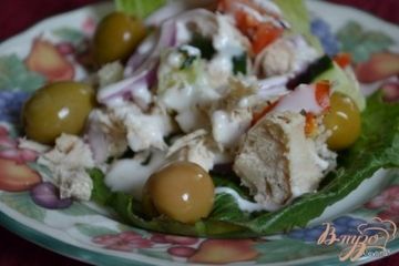 фото рецепта Куриный салат с овощами