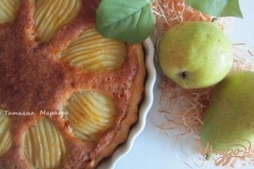 фото рецепта Открытый пирог с грушами