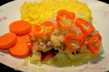 фото рецепта Курица в ананасовом соусе