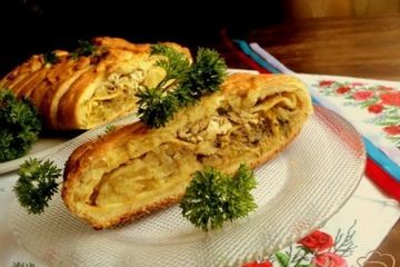 фото рецепта Кулебяка на три угла