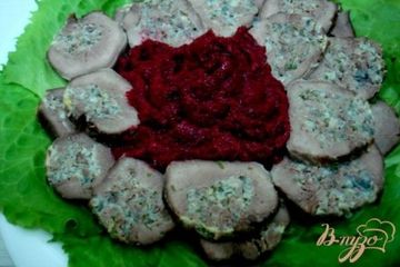 фото рецепта Фаршированный телячий язык