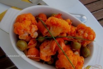 фото рецепта Цветная капуста с оливками