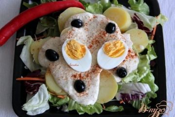 фото рецепта Картофель по-перуански с  киноа-соусом