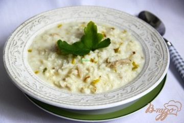 фото рецепта Английский рисово-куриный сливочный суп