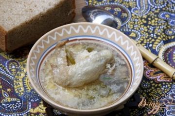 фото рецепта Суп из курицы с сельдереем по-гречески