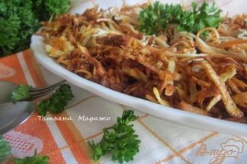 фото рецепта Овощной салат с хрустящим картофелем