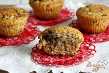 фото рецепта Классические маффины с шоколадными ...