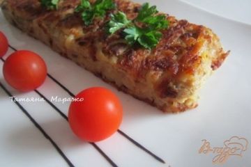 фото рецепта Тортилья из картофеля с грибами и гусиным паштетом
