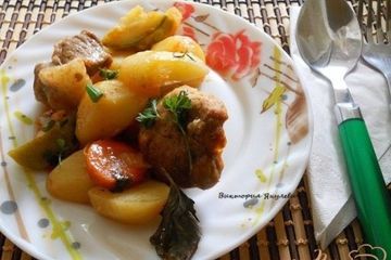 фото рецепта Мясной кобблер