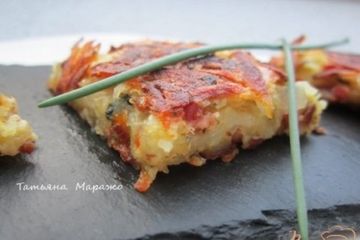 фото рецепта Картофельная тортилья с ветчиной
