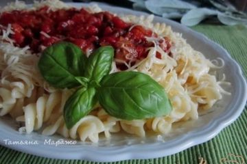 фото рецепта Фузилли с томатно-овощным соусом