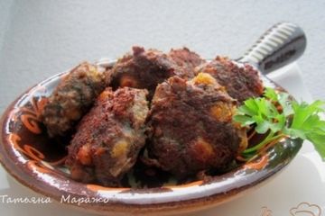 фото рецепта Котлетки по-восточному с горохом нут и зеленью