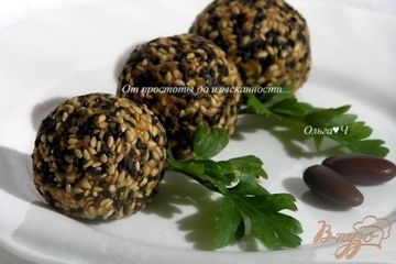 фото рецепта Паштет-закуска из фасоли в кунжутной панировке